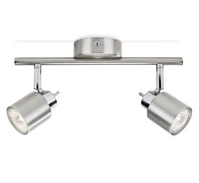 Светильник потолочный Philips Meranti 915005222201, GU10, 2 x 35 Вт, серебристый цв. / серебристый цв.