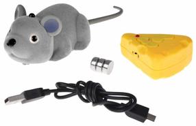 Радиоуправляемая игрушка, мышь ZF RC0730, 15 см, серый цв.