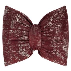 Dekoratyvinės pagalvėlės užvalkalas Kokarda 1, bordo, 55 cm x 45 cm