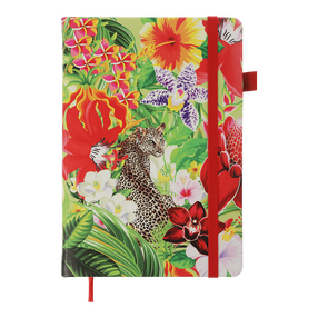 Записная книжка Zibi Exotic, в клеточку, A5, многоцветный