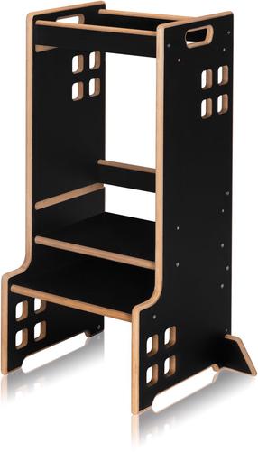 Montessori torn Lionelo Cass, puit, must v., 88 cm x 57.8 cm x 39.9 cm