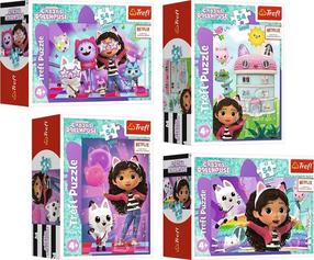 Dėlionė Trefl Mini Gabbys Dollhouse 54211, 13 cm x 20 cm, 54 vnt., (spalva/dizainas parenkami atsitiktine tvarka)