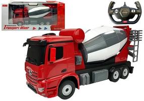  Rc betoonisegisti veoauto Rastar Mercedes Benz Arocs, valge/punane