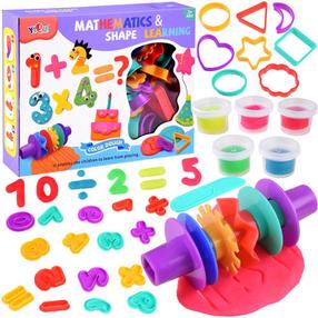 Набор для творческой лепки из глины Matchematics & Shape Learning, многоцветный, 35 г