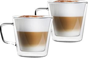 Dubultā stikla krūzes komplekts Vialli Design Diva, caurspīdīga krās., 0.4 l