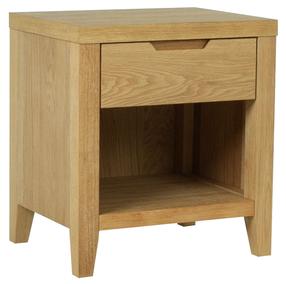Naktinis staliukas Home4you Chamba 87172, ąžuolo sp., 55 cm x 50 cm x 40 cm