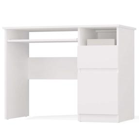 Rašomasis stalas su spintele Porto Right, 98.5 cm x 51 cm, 75.5 cm, balta sp.
