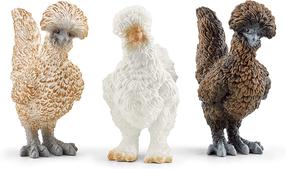 Mängukujuke Schleich Farm World Chicken Friends 42574S, 3 tk, mitmevärviline