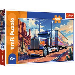 Dėlionė Trefl Truck On The road, 27.5 cm x 41 cm, 160 vnt., įvairių spalvų