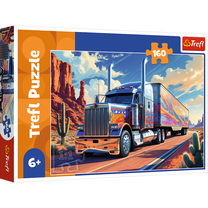 Dėlionė Trefl Truck On The road, 27.5 cm x 41 cm, 160 vnt., įvairių spalvų