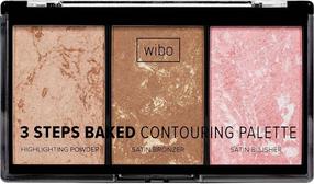 Konturēšanas palete Wibo 3 Steps Baked Contouring Palette, daudzkrāsaina, 10 g