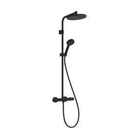 Termostaatsegistiga dušikomplekt Hansgrohe Activera S, must v.