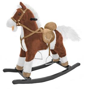 Šūpuļzirdziņš Milly Mally Mustang 4157, plīša, brūna krās./balta krās.