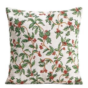 Kalėdinis dekoratyvinės pagalvėlės užvalkalas Homla Sambra 758515, balta/raudona/žalia, 45 cm x 45 cm