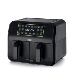 Prekė su pažeista pakuote. Karšto oro gruzdintuvė Ariete 4623/00 Airy Fryer Dual, juoda sp., 1700 W, 8 l