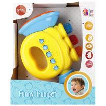 Edukacinis žaislas BamBam Funny Tumpet, 10 cm, geltona sp.