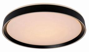 Šviestuvas lubų Lucide Nuria 79182/18/30, LED, 2700 °K, 1 x 18 W, balta sp. / juoda sp., 30 x 30 cm