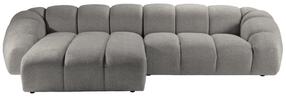 Kampinė sofa Micadoni Diana Bub7, pilka sp., kairinė, 337 x 182 cm x 72 cm
