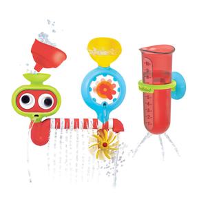 Набор игрушек для ванной Yookidoo Spin N Sprinkle Water Lab, красный цв./многоцветный