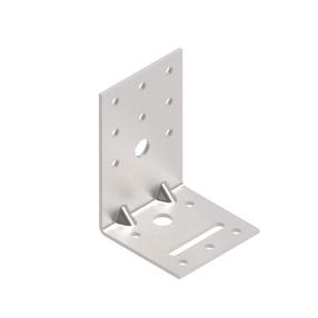 Kinnitusnurk Arras, 90 mm x 60 mm x 60 mm x 2.5 mm, tugevdatud, 50 tk