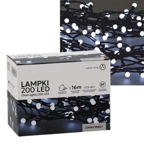 Spuldzīšu virtenes Extralink 73226, 16 m, auksti balta krās., 200 LED