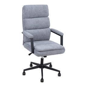 Darbo kėdė Home4you Remy 26833, 72 x 65 x 108 - 115 cm, pilka sp.