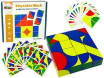 Lavinimo žaislas Lean Toys Pixy Cubes Block, įvairių spalvų