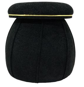Pufs Kayoom Corin 135 QHDTF-BLK, zelta krās./melna krās., 51.5 cm x 51.5 cm x 55 cm