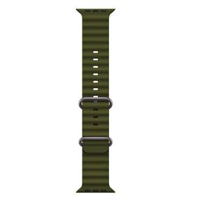 iWear S1 soonega pehme silikoonist 20 mm rihm Apple Watchile 49 mm / 45 mm / 44 mm / 42 mm Haki Green
