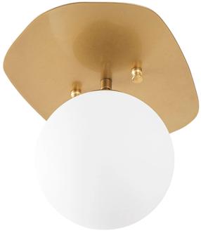 Светильник потолочный Opviq Well 11671 942FLG1376, E14, 1 x 40 Вт, белый цв. / золотой цв.