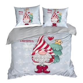 Kalėdinis patalynės užvalkalų komplektas Beiner, šviesiai pilka, 200 x 220 cm