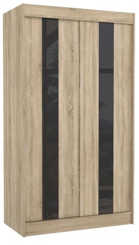 Spinta ADRK Karen, juoda sp./rusva sp., 61 cm x 120 cm x 215 cm