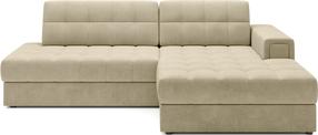 Kampinė sofa - lova Blezalt Monolith, smėlio sp., dešininė, 240 x 150 cm x 82 cm