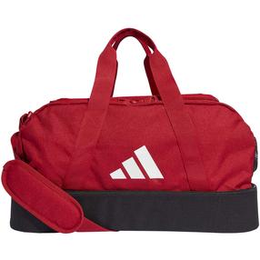 Sporta soma Adidas Tiro League Duffel, melna krās./sarkana krās., 30.75 l