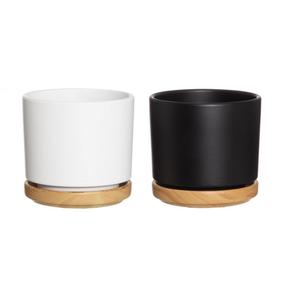 Puķu pods 4Living 645675, terakota, balta krās./melna krās./(krāsa/dizains tiek izvēlēts nejauši)