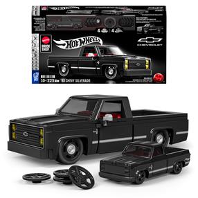 Konstruktors, automašīna Mattel Hot Wheels Chevrolet 83 Chevy Silverado JKG42, 225 gab., melna krās.
