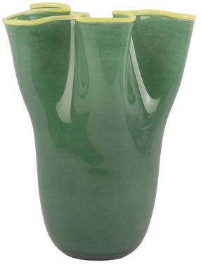 Dekoratīva vāze Art-Pol Ruffles, 31.5 cm, zaļa krās.