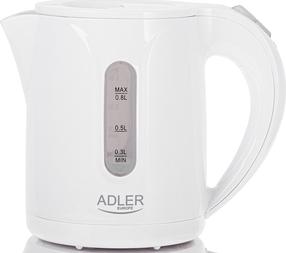 Elektrinis virdulys Adler AD 1371w, 0.8 l, balta sp.
