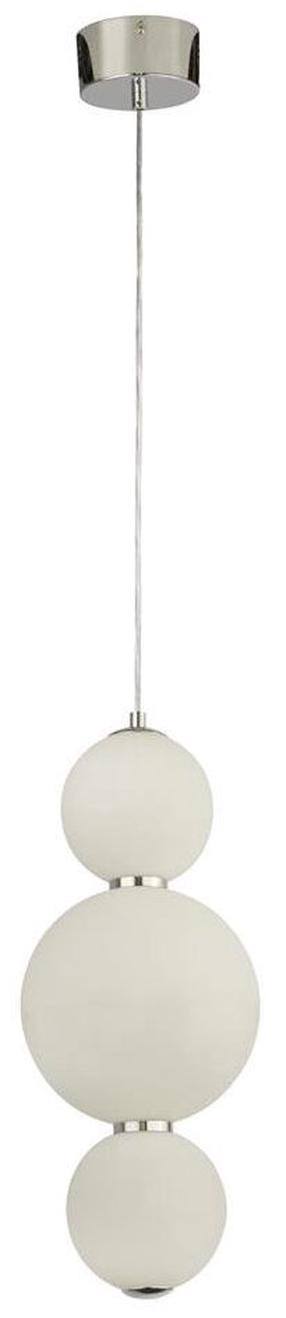 Šviestuvas kabinamas Searchlight Snowball 51022-3CC, LED, 3000 °K x 18.97 W, balta sp. / chromo sp.