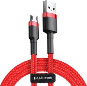 Vads Baseus CAMKLF-C09, Micro USB/USB, 200 cm, sarkana krās.