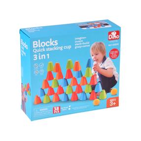 Stalo žaidimas Dino Blocks 3in1