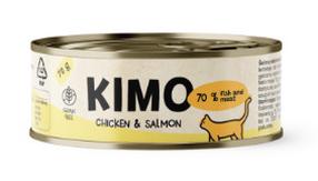 Влажный корм для кошек Kimo, курица/лосось, 0.07 кг