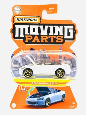  Žaislinis automobilis Mattel Matchbox Moving Parts 2004 Honda S2000, 1:64, (spalva/dizainas parenkami atsitiktine tvarka)