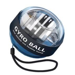 Plaukstu espanderis Thoms Gyro Ball LED, 7 cm, 0.268 kg, melna krās.