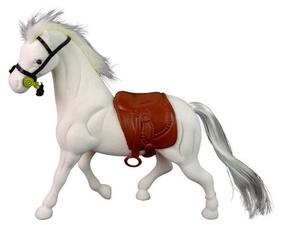 Фигурка-игрушка Horse 13375, 17 см, белый цв.
