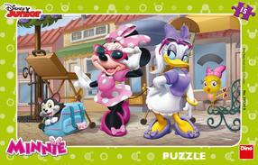 Dėlionė Dino Disney Junior Minnie 30126, 25.5 cm x 14.5 cm, 15 vnt., įvairių spalvų