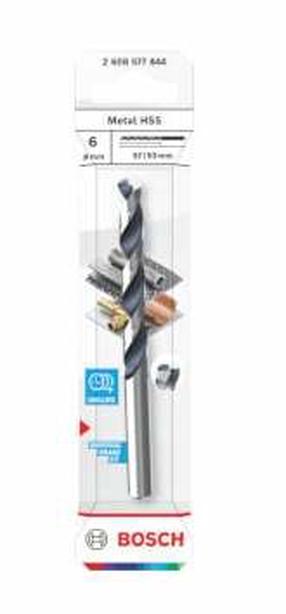 Metallist puur Bosch, teras, hss-g, silindriline, 6 mm x 9.3 cm