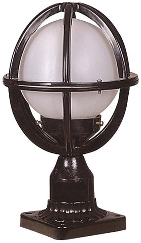 Pastatomas lauko šviestuvas Opviq BSU-68080-BSY-M9-KOP, 60W, E27, IP65, juoda sp., 35 cm x 20 cm