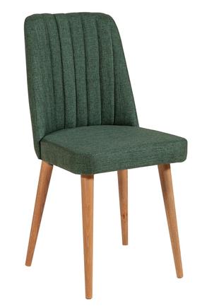 Ēdamistabas krēsls Kalune Design Stormi 1070 869VEL5208, matēts, priedes krās./zaļa krās., 49 cm x 47 cm x 90 cm
