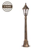 Pastatomas lauko šviestuvas Domoletti 001-PS, 60W, E27, IP43, aukso sp., 17.8 cm x 110 cm